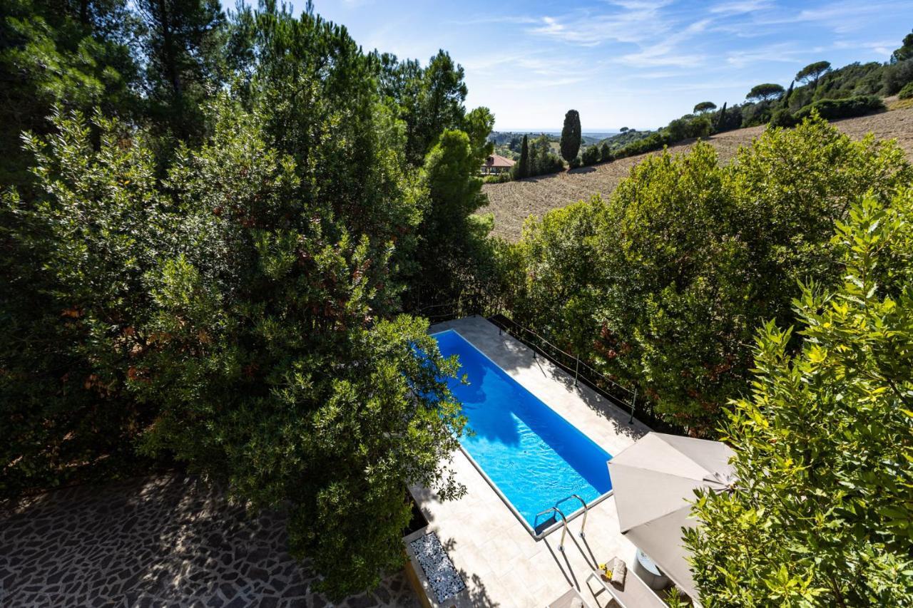 Villa Cesarina Amazing Villa With Private Pool In The Tuscan Hills Casale Marittimo Eksteriør bilde